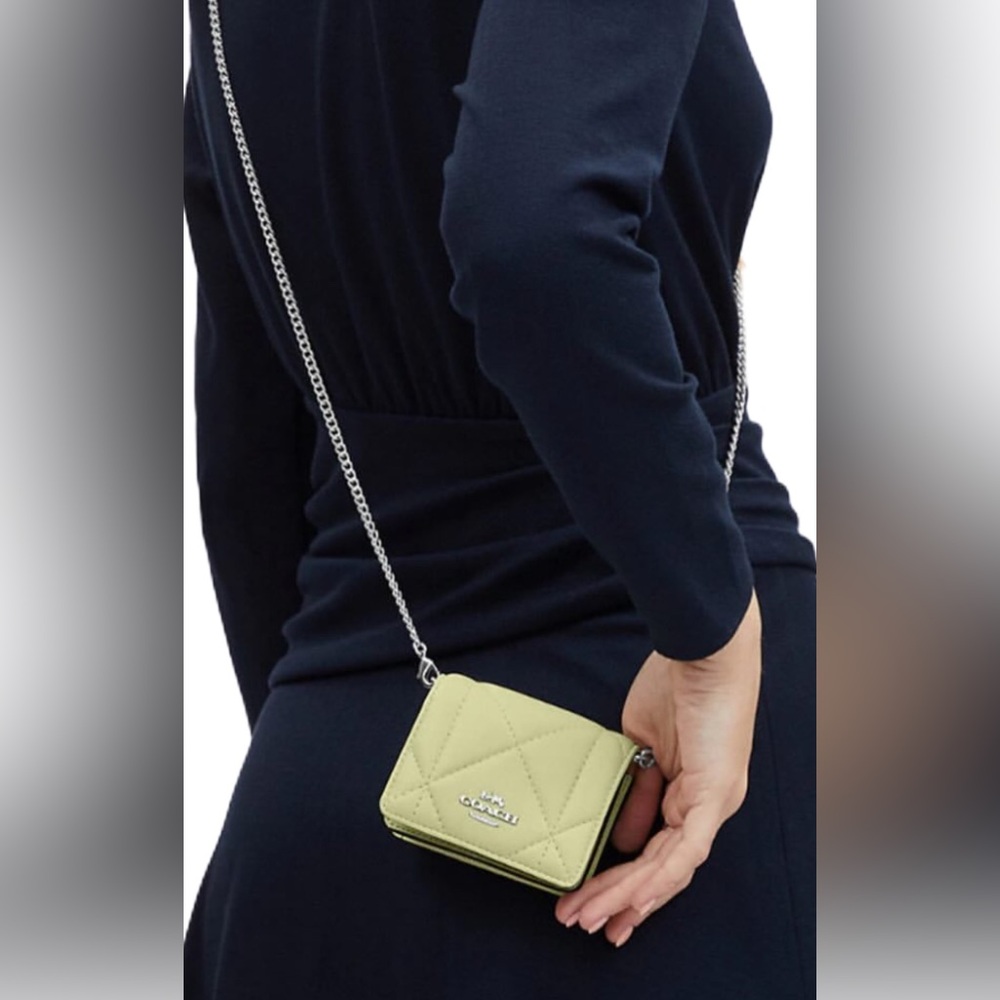 Coach Quilted Crossbody Bag - Light Green
